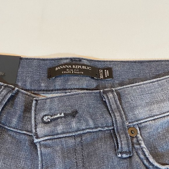 Banana Republic, Men, Slim Fit Dark Grey Denim Jeans, 30X32 - Picture 4 of 7